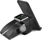 Universele Smartphone / Tablet en Apple Watch Bureau Houder Zwart