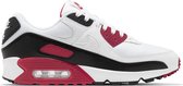 Nike Air Max 90 Heren Sneakers - White/White-New Maroon-Black - Maat 40