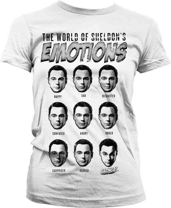 The Big Bang Theory Dames Tshirt -XL- Sheldons Emotions Wit