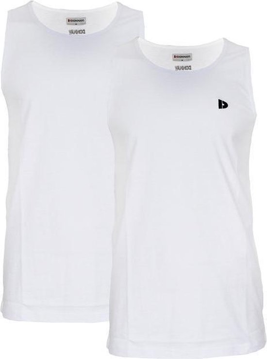 2-Pack Donnay - Muscle shirt (James) - Tanktop - Heren - White (001) - maat M