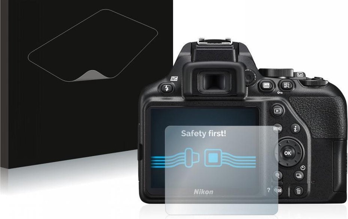 UwCamera - 2x Heldere Screenprotector - Geschikt voor de Nikon D3500 - type: Ultra-Clear