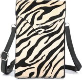 Klein Tasje Zebraprint Beige Zwart - Senequier