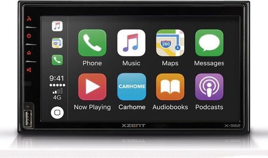 Xzent X-522 | 2-DIN multimedia autoradio met Apple CarPlay - Android Auto -  USB -... | bol.com