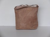 BBSahel Fair trade taupe-bruin ecologisch lederen handtas Jeremy