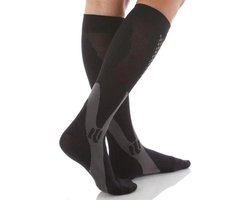 Compressiekousen - Hardlopen Reizen en meer - Compressie Sokken - Mannen en Vrouwen - Zwart - Maat M (36-39)