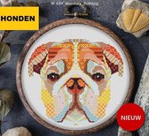 Borduurpakket MANDALA HOND - ENGELSE BULLDOG