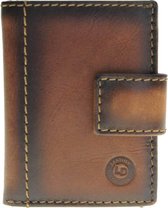 LD- Figuretta Premium Unisex Creditcardhouder Bruin-Burned met schaduwranden