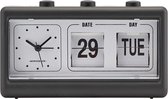 House Doctor - Retro Clock w. Alarm and Calendar - Black (MGEA0403)