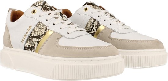 727 Cycleur De Luxe Veterschoen Dames Trend Dierenprint Lauren - Wit | 38 |  bol.com