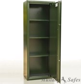 Pistool en Munitiekluis MSP-7  | Pistoolkluis met Dubbelbaard Sleutelslot  - 150 x 55 x 35 cm