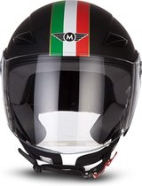 MOTO U53 Jethelm scooterhelm, motorhelm, Venice Black. XL, hoofdomtrek 61-62cm