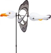 Invento Windmolen Zeemeeuw 100 X 42 Cm Polyester Wit/grijs