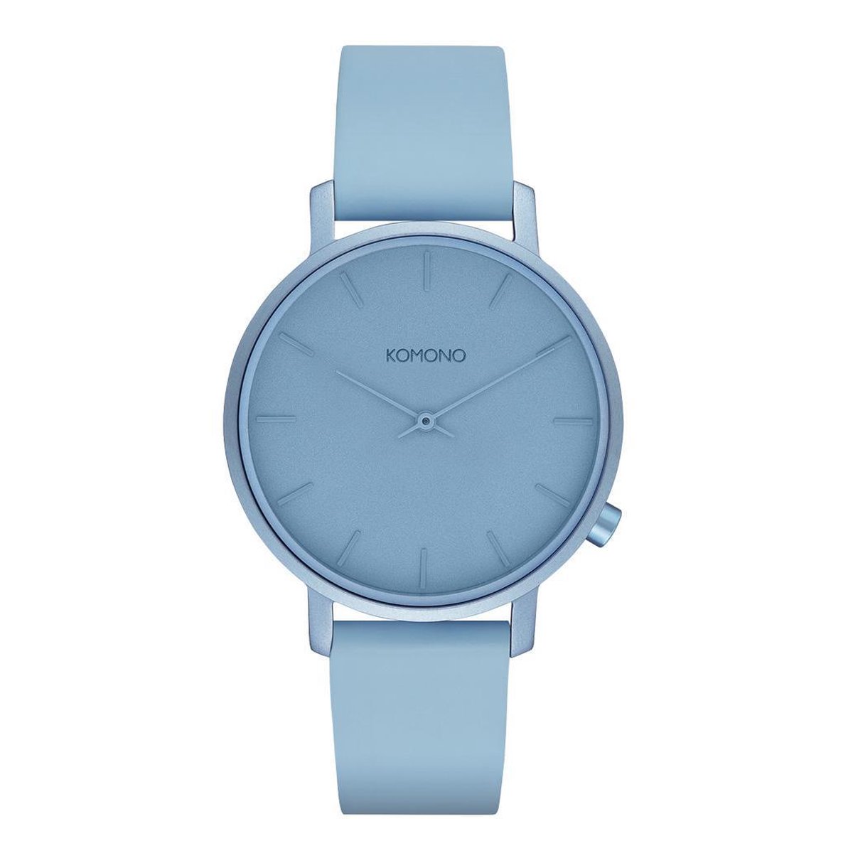 Komono Harlow Monochrome Sky Polshorloge W4117 lichtblauw