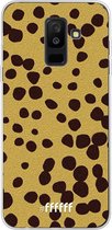 Samsung Galaxy A6 Plus (2018) Hoesje Transparant TPU Case - Cheetah Print #ffffff