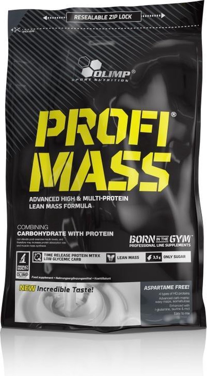 Goedkoopste OLIMP Massgainer - Profi Mass (1kg) - Vanille