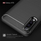 TPU Flex Bescherm-Hoes voor Galaxy A70 - A70S.  Zwart