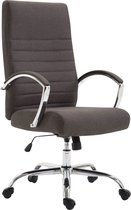 CLP XL Valais Bureaustoel - Ergonomisch - Met armleuningen - Voor volwassenen - Stof - donkergrijs