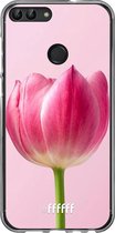 Huawei P Smart (2018) Hoesje Transparant TPU Case - Pink Tulip #ffffff