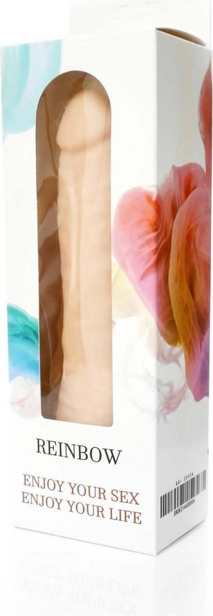 Goedkoopste Bossoftoys - Rainbow - 12 Functies Realistische vibrator - Cyber leather - Extra speciaal flexibel materiaal - Beige - 18,5 cm - 44-00004