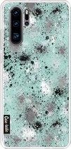 Casetastic Huawei P30 Pro Hoesje - Softcover Hoesje met Design - Paint Splatter Aqua Print