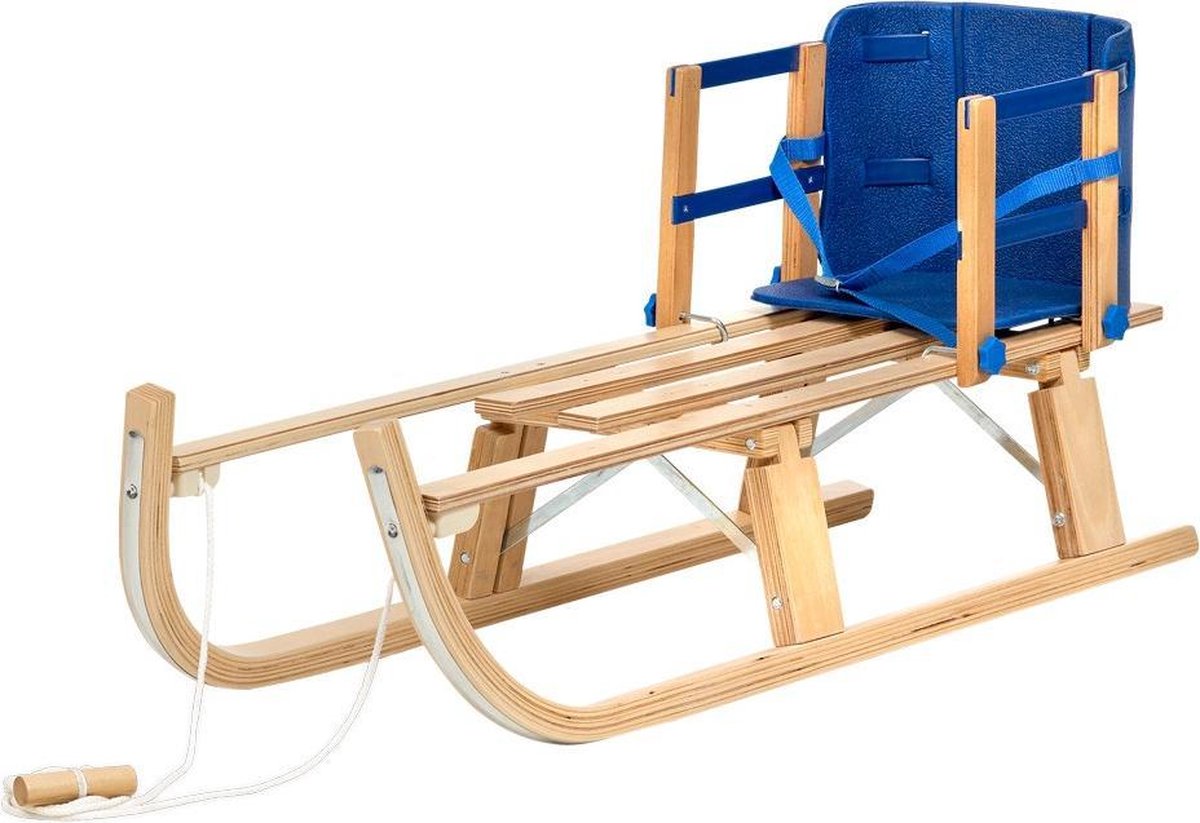 Rugleuning met Soft Seat en Riem voor houten slede, opvouwbaar | bol.com
