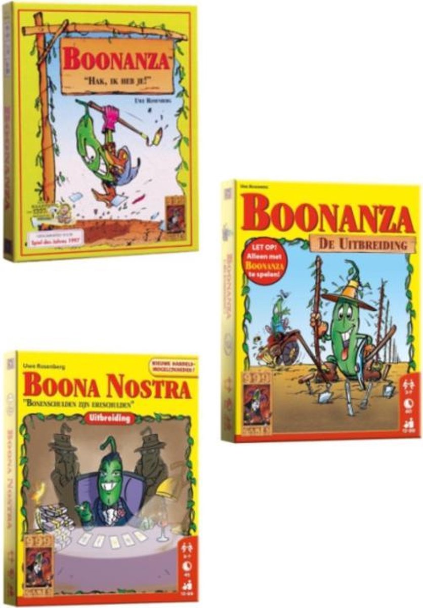 pariteit meesterwerk voor Boonanza + De Uitbreiding + Boona Nostra - 999 Games | Games | bol.com