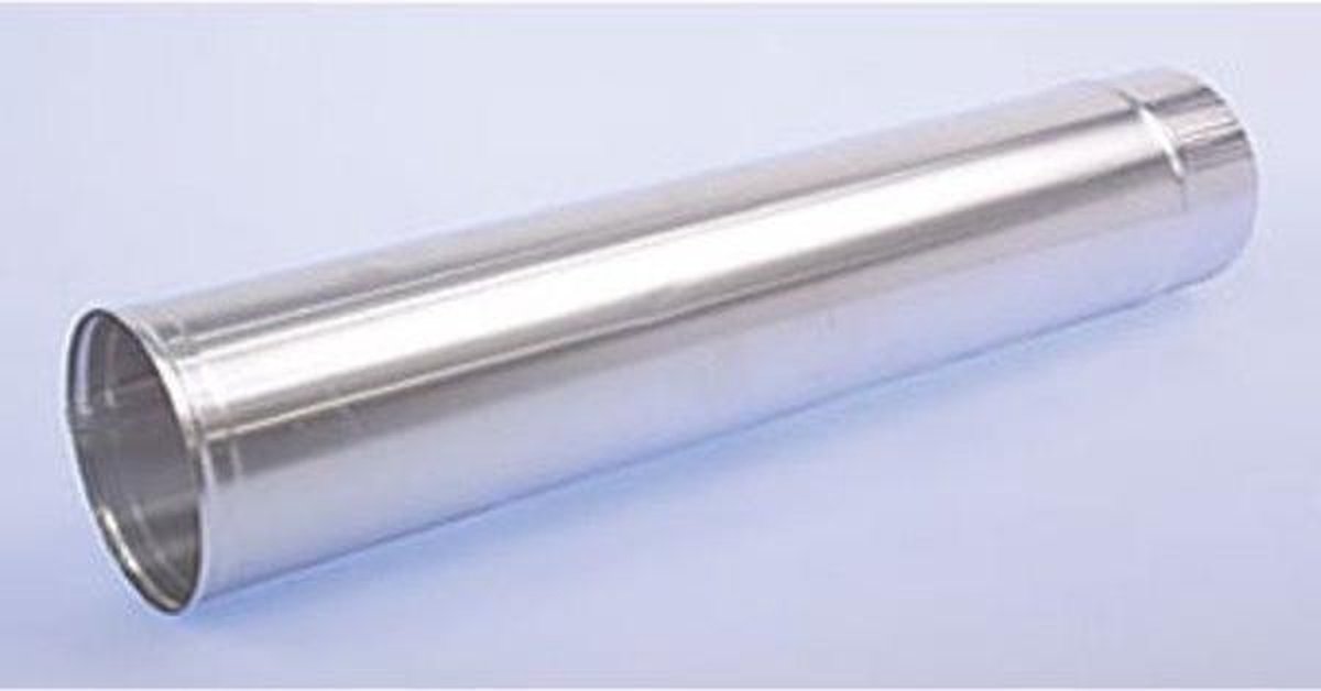 Burgerhout rookgasafvoerbuis Ø200mm l=1000mm Aluminium enkelwandig