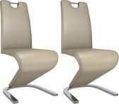 Eetkamerstoelen set 2 stuks (Incl LW anti kras viltjes) - Eetkamer stoelen - Extra stoelen voor huiskamer - Dineerstoelen – Tafelstoelen
