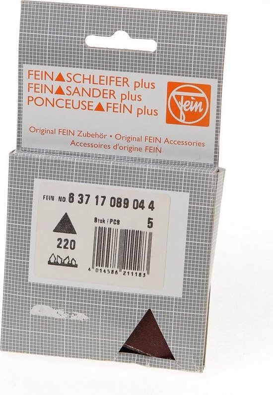 Fein Schuurpapier 220 korrel 5 stuks 63717089044