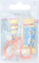 Greenminds of sorbo - sewing Travel kit - naaisetje voor op reis - reisnaaisetje compleet - in handig transparant etui