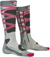 X-socks Skisokken Control Polyamide Grijs/roze/bruin Mt 39-40