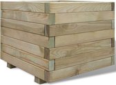 vidaXL Plantenbak verhoogd vierkant 50x50x40 cm hout