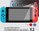 Data Frog - Tempered Glass Screen Protector LCD Cover voor Nintendo Switch - 2 stuks