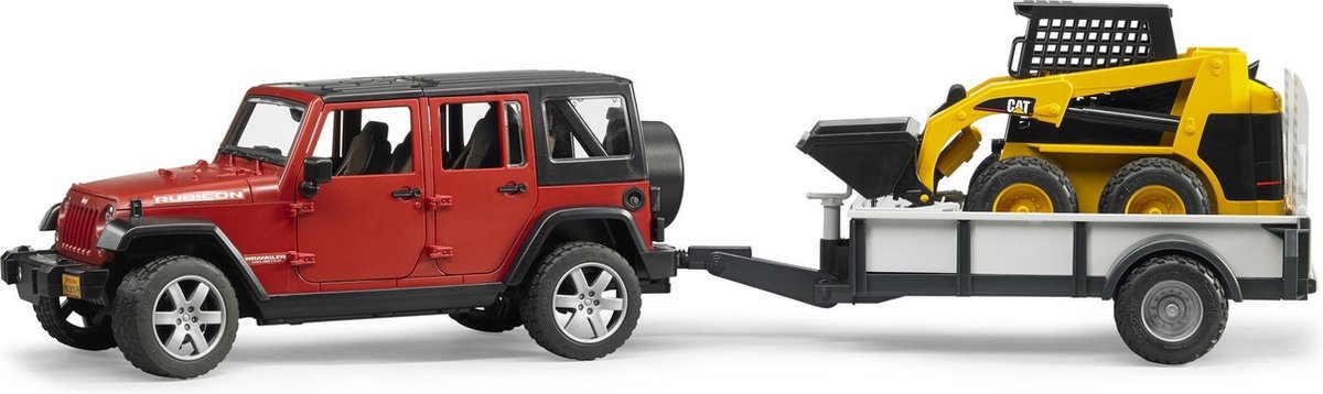 Bruder - Jeep Wrangler Rubicon with Trailer & Cat Vehicle (2925) | bol