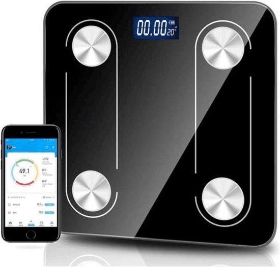 bol.com | Digitale Bluetooth Personen Weegschaal met Volledige  Lichaamsanalyse - Lichaamsgewicht...