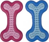 Duvo+ Puppy rubber bijtbeen Gemengde kleuren S - 10CM, GEEN KLEURKEUZE MOGELIJK !