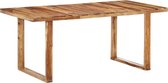 Eettafel Massief hout 180x90 (Incl LW3D Klok)) - Dineertafel - Eet tafel - Eetkamertafel - Woonkamer tafel