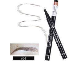 Joya Beauty® Microblading Eyebrow Tattoo Pen | Waterproof Tattoo Wenkbrauw Pen | Wenkbrauwpen | Kleur 3: Chestnut