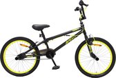 AMIGO Danger - BMX fiets 20 Inch - Fietscross voor jongens en meisjes - Zwart/Geel