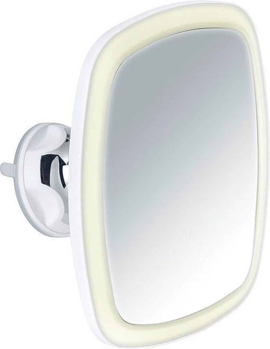 Wenko Wandspiegel Make-up Nurri Dames Led 20,5 Cm Abs Wit