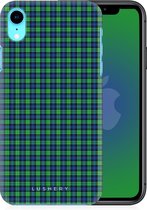 Lushery Hard Case voor iPhone Xr - Touch of Tartan