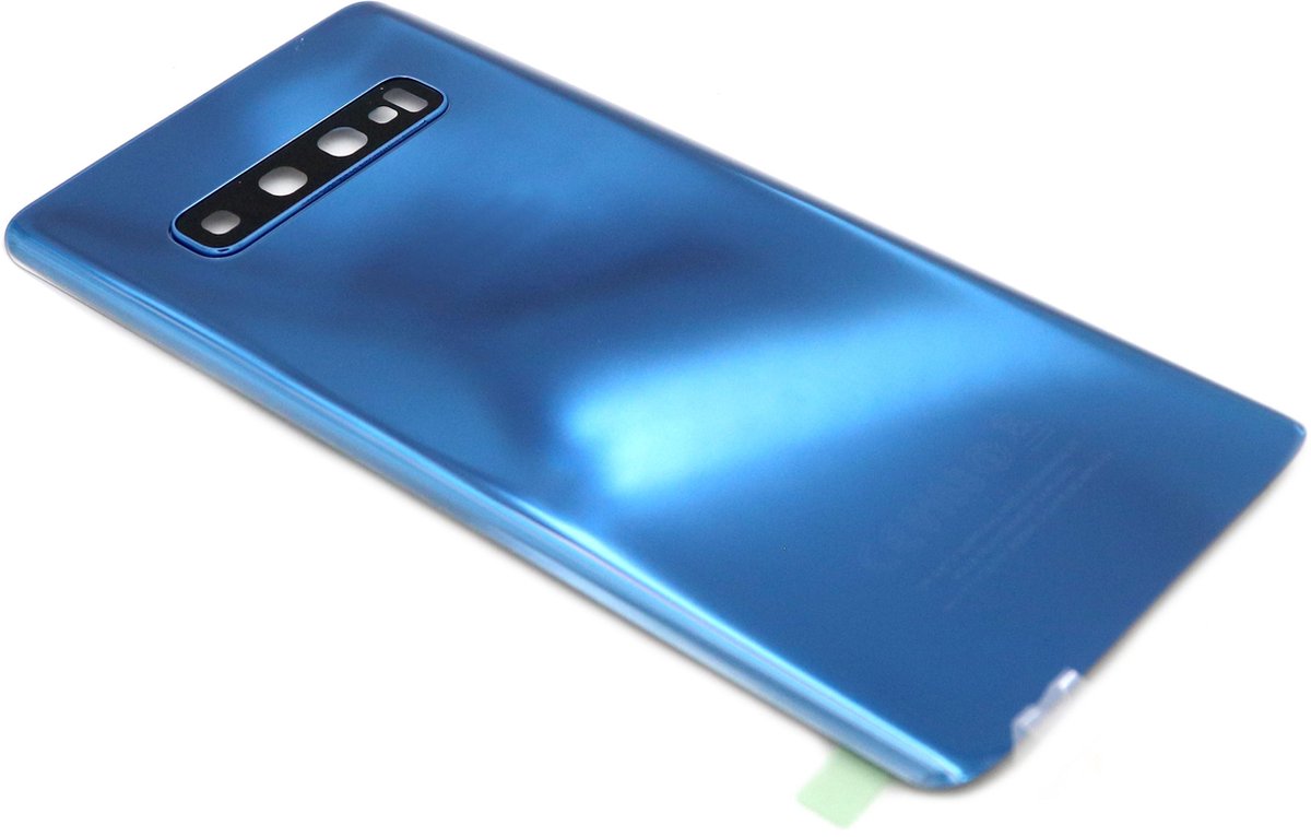 Voor Samsung Galaxy S10 Plus achterkant - batterij cover - blauw | bol.com