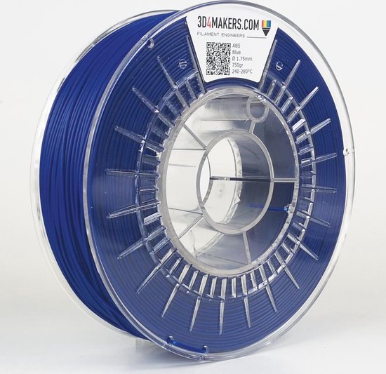 3D4Makers - ABS Filament - 1.75mm - 750 gram - Blue