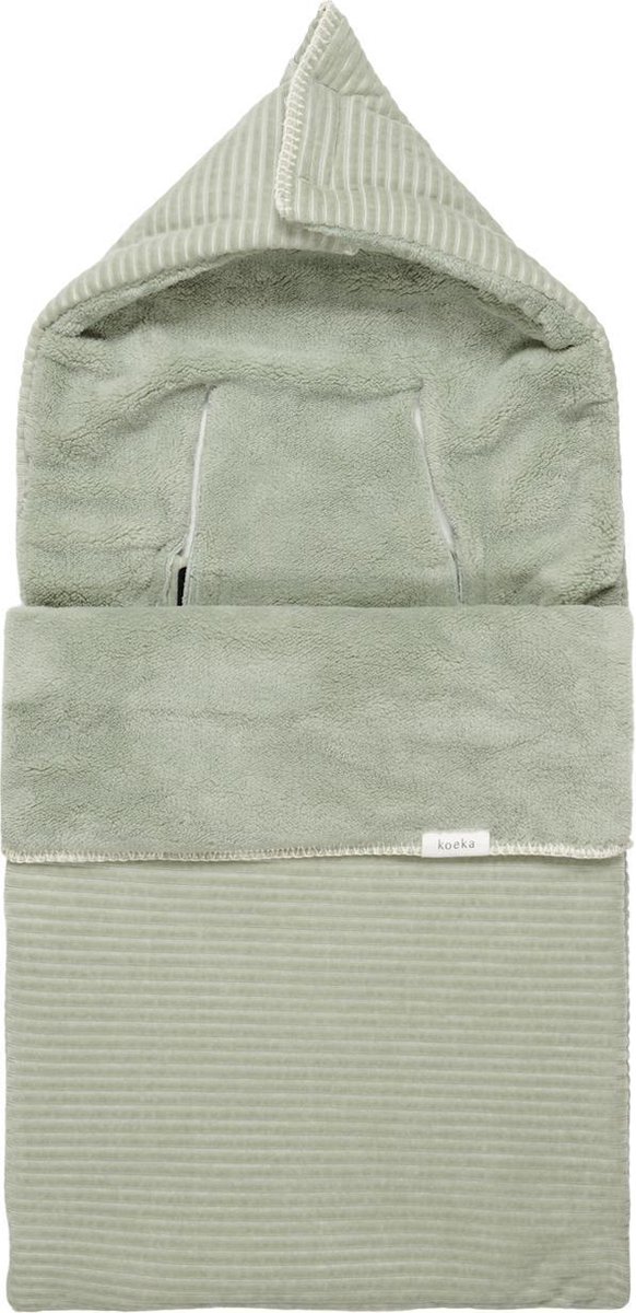 Nid d'ange Basic Knit pour siège-auto 0+ et poussette - Vert Olive