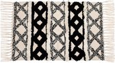 Klein tapis à imprimé noir de Sass & Belle (L50 x H70 cm)