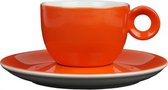 Rood koffiekopje met schotel - 150ml - Mosterdman