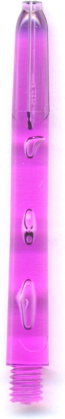 Afbeelding van het spel 5 sets (15 stuks) Deflectagrip shafts GLO Purple Medium 48mm