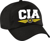 CIA verkleed pet zwart voor volwassenen - geheime dienst baseball cap - carnaval verkleedaccessoire voor kostuum