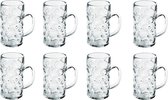 8x pour verres à Chopes à bière/ bière demi-litre / 50 cl / 500 ml de plastique incassable - Pichets de 0, 5 litres - Beer party / Oktoberfest mug - Verre Bierpul