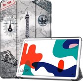Tri-Fold Book Case - Huawei MatePad 10.4 Hoesje - Eiffeltoren